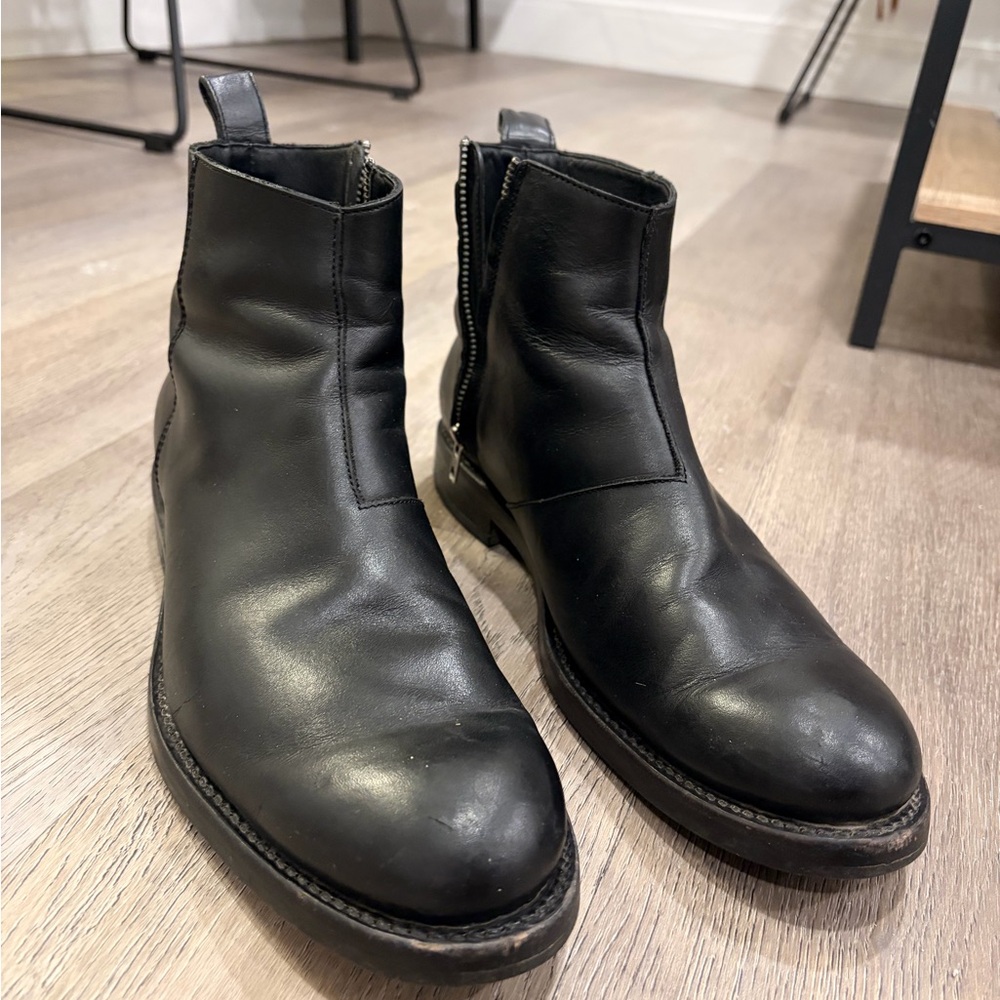 Wolverine 1000 Mile Black Leather Ankle Boots